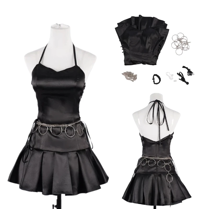 Anime Tsukiyomi Utau Cosplay Costume Black Backless Dress Uniform Singing Suit for Women Halloween Carnival Party Outfits
Anime Tsukiyomi Utau Cosplay Costume Black Backless Dress Uniform Singing Suit for Women Halloween Carnival Party Outfits