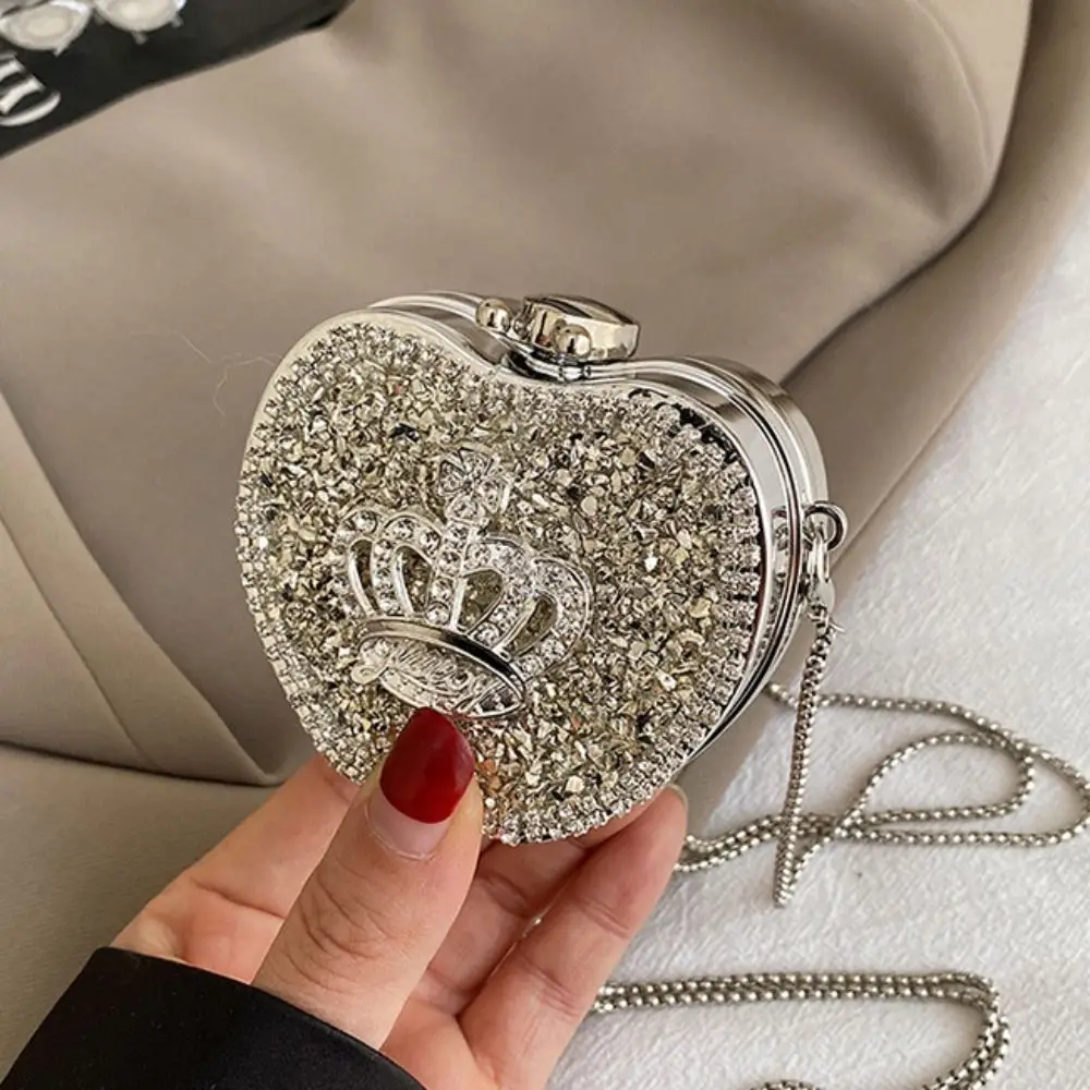 Retro Gold/Silver Diamond Evening Bag Irregular Shape Luxury Banquet Chain Bag Small Wallet Shinny Mini Lipstick Bag Girls
Retro Gold/Silver Diamond Evening Bag Irregular Shape Luxury Banquet Chain Bag Small Wallet Shinny Mini Lipstick Bag Girls