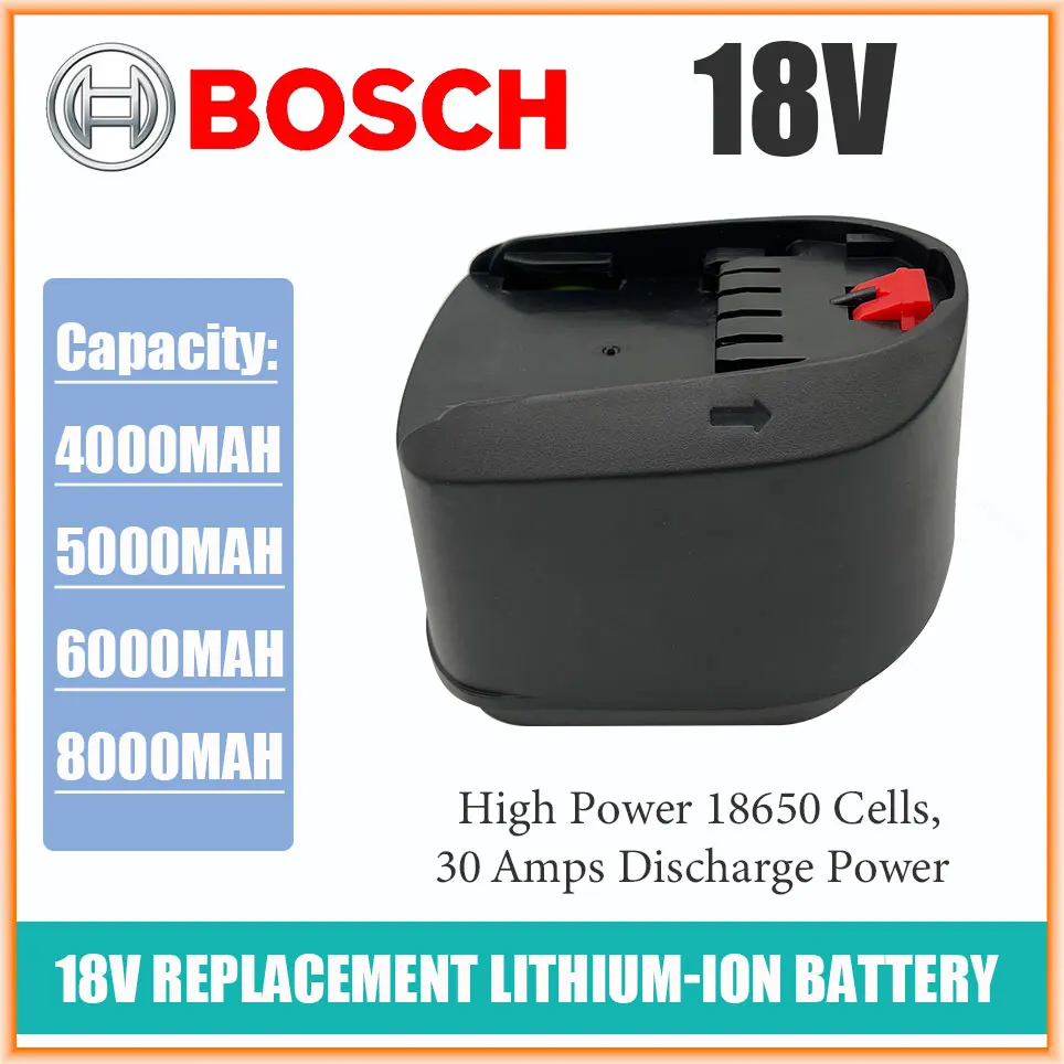 Bosch 18V 9800MAH Lithium Ion Rechargeable Tool Battery PBA PST PSB PSR Bosch Home, Garden Tools (TypeC only) AL1810CV
Bosch 18V 9800MAH Lithium Ion Rechargeable Tool Battery PBA PST PSB PSR Bosch Home, Garden Tools (TypeC only) AL1810CV