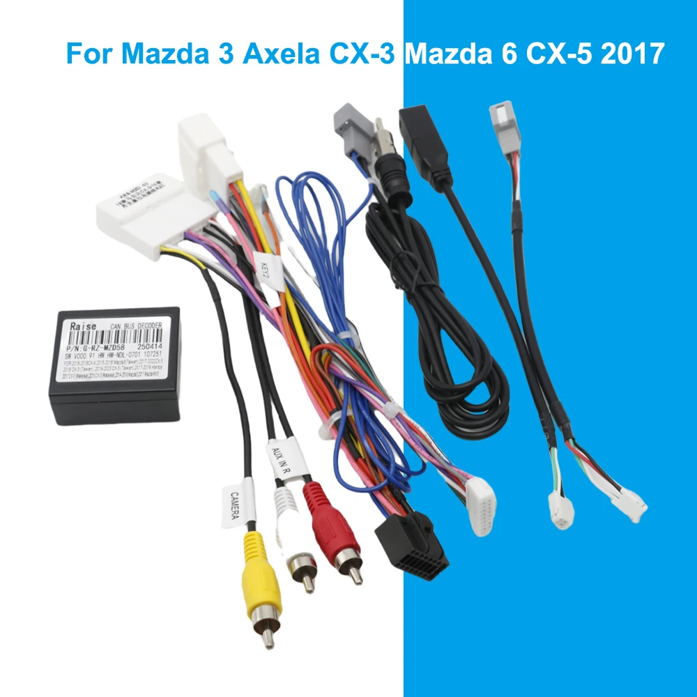 Кабель питания Android Canbus для Mazda 3 Axela CX-3 Mazda 6 CX-5 2017, версия Юго-Восточной Азии, автомобильный радиоприемник, GPS-плеер, жгут проводов
Кабель питания Android Canbus для Mazda 3 Axela CX-3 Mazda 6 CX-5 2017, версия Юго-Восточной Азии, автомобильный радиоприемник, GPS-плеер, жгут проводов