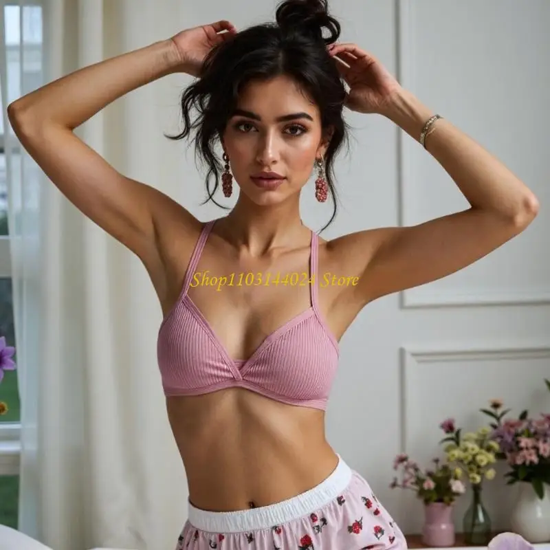 N5KE Wirefree Sports Bra Cotton Back Unpadded Bralette For Fitness Running
N5KE Wirefree Sports Bra Cotton Back Unpadded Bralette For Fitness Running