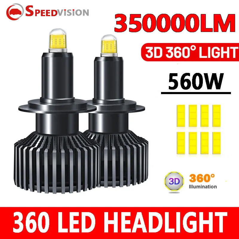 H7 LED 360 Canbus 560 Вт H4 H11 H1 9005 HB3 9006 HB4 H8 9012 HIR2 Светодиодные фары 350000 LM для линзы проектора, лампа для автомобильных фар
H7 LED 360 Canbus 560 Вт H4 H11 H1 9005 HB3 9006 HB4 H8 9012 HIR2 Светодиодные фары 350000 LM для линзы проектора, лампа для автомобильных фар