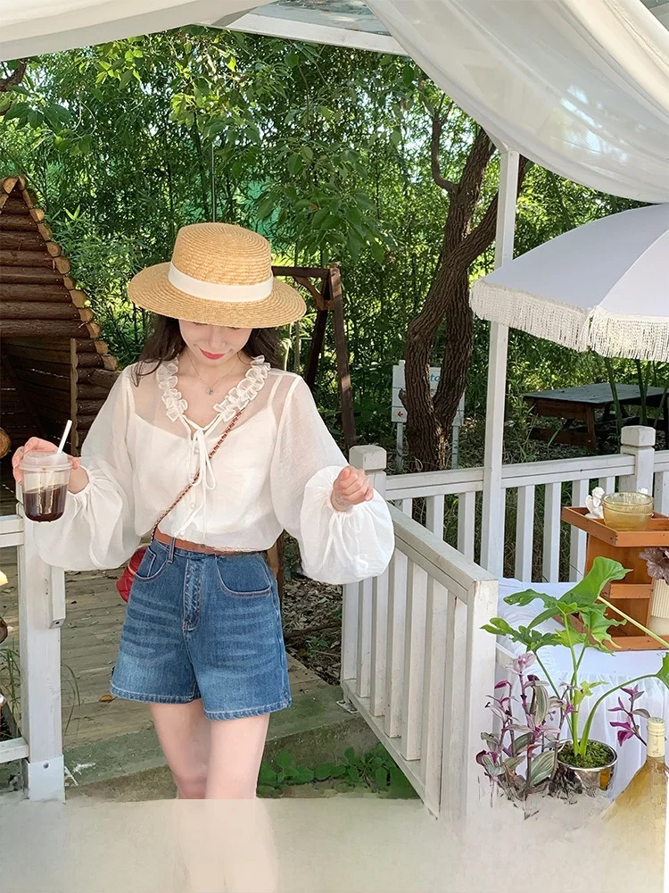 No Errors Vintage High Waist Loose Jeans orts Petite Slimming Hot Pants Summer Blue Denim Zipper Fly Women's Faion
No Errors Vintage High Waist Loose Jeans orts Petite Slimming Hot Pants Summer Blue Denim Zipper Fly Women's Faion