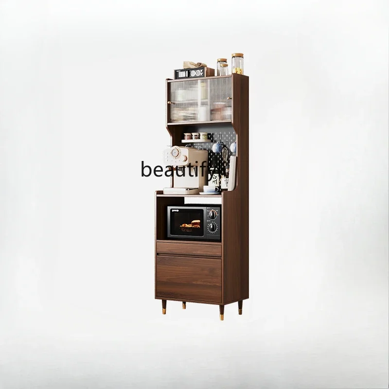 Solid wood dining side cabinet against the wall integrated small apartment kitchen high cabinet living room locker
Solid wood dining side cabinet against the wall integrated small apartment kitchen high cabinet living room locker