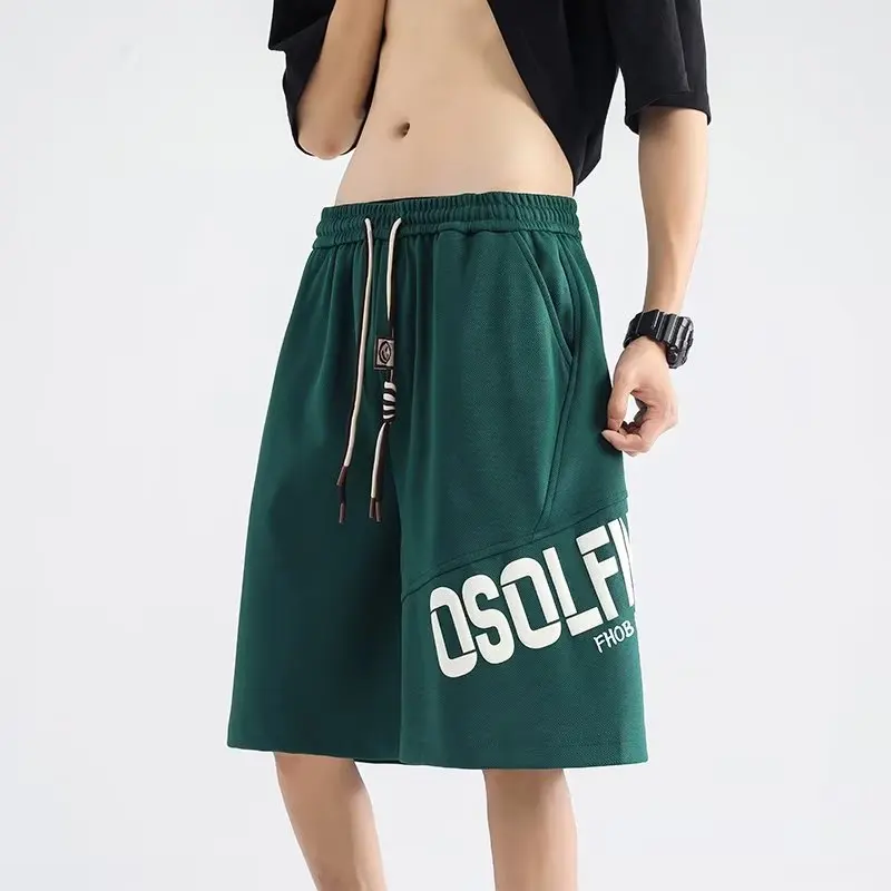 Summer Men's Shorts Korean High Street Fashion Sports Pants High Quality Letter Printed Green Basketball Shorts Men's Clothing
Summer Men's Shorts Korean High Street Fashion Sports Pants High Quality Letter Printed Green Basketball Shorts Men's Clothing