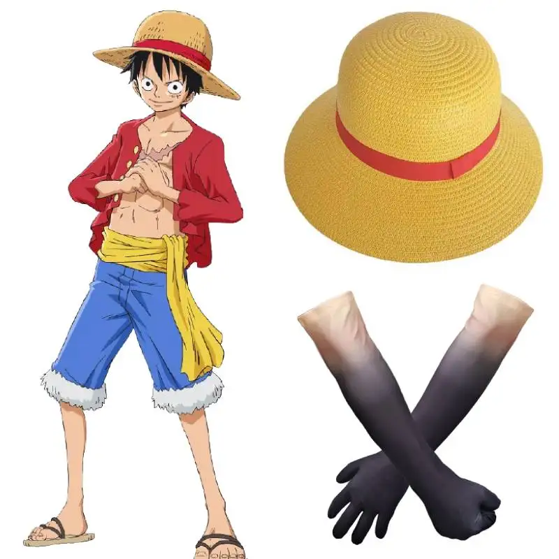 WENAM Hot Japan Anime Monkey D Luffy Cosplay Cap Luffy Cosplay Gloves 3th Gear Black Domineering Arm Sleeves for Halloween Gift
WENAM Hot Japan Anime Monkey D Luffy Cosplay Cap Luffy Cosplay Gloves 3th Gear Black Domineering Arm Sleeves for Halloween Gift
