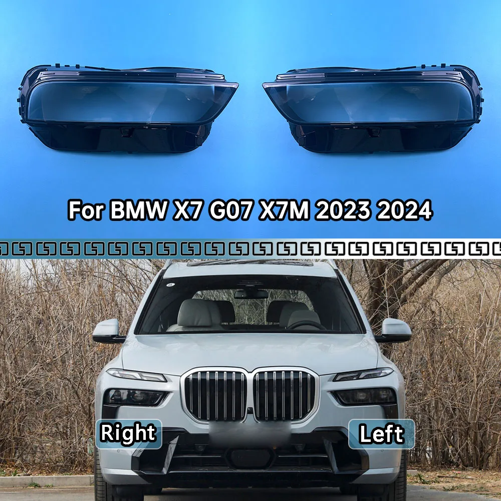 For BMW X7 G07 X7M 2023 2024 Car Accessories Front Headlamp Transparent Lampshade Lamp Shell Headlight Lens Cover Plexiglass
For BMW X7 G07 X7M 2023 2024 Car Accessories Front Headlamp Transparent Lampshade Lamp Shell Headlight Lens Cover Plexiglass
