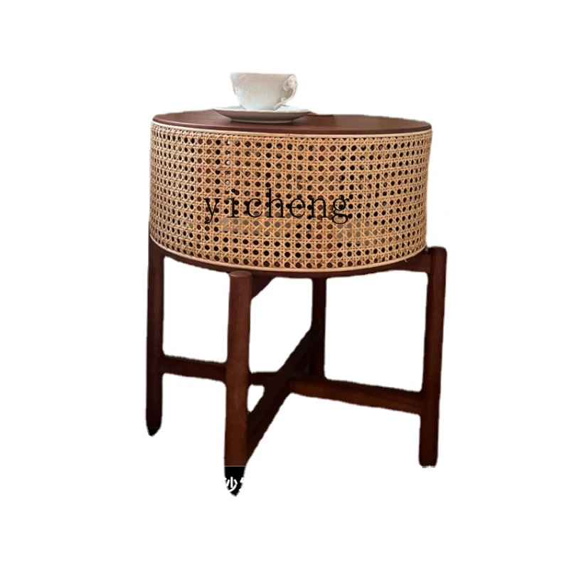 Xl Nordic round Sofa Small Coffee Table Solid Wood Rattan Bedside Side Cabinet Living Room Home
Xl Nordic round Sofa Small Coffee Table Solid Wood Rattan Bedside Side Cabinet Living Room Home
