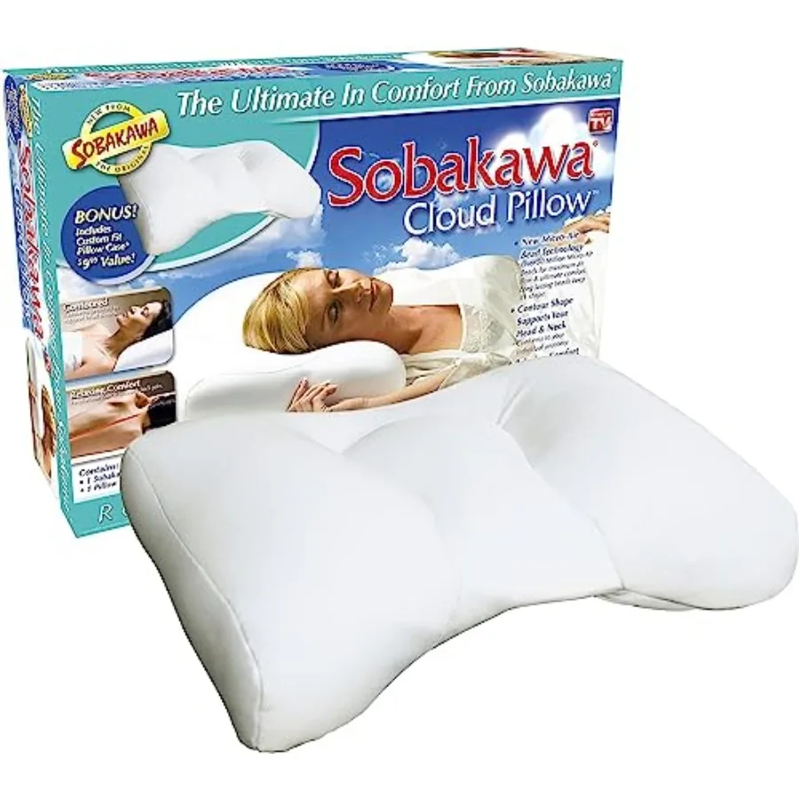 Cloud Pillow with Microbead Fill- Microbead Pillow- Contoured-Shaped Pillow for Neck and Head- Support Pillow for Sounder Sleep
Cloud Pillow with Microbead Fill- Microbead Pillow- Contoured-Shaped Pillow for Neck and Head- Support Pillow for Sounder Sleep