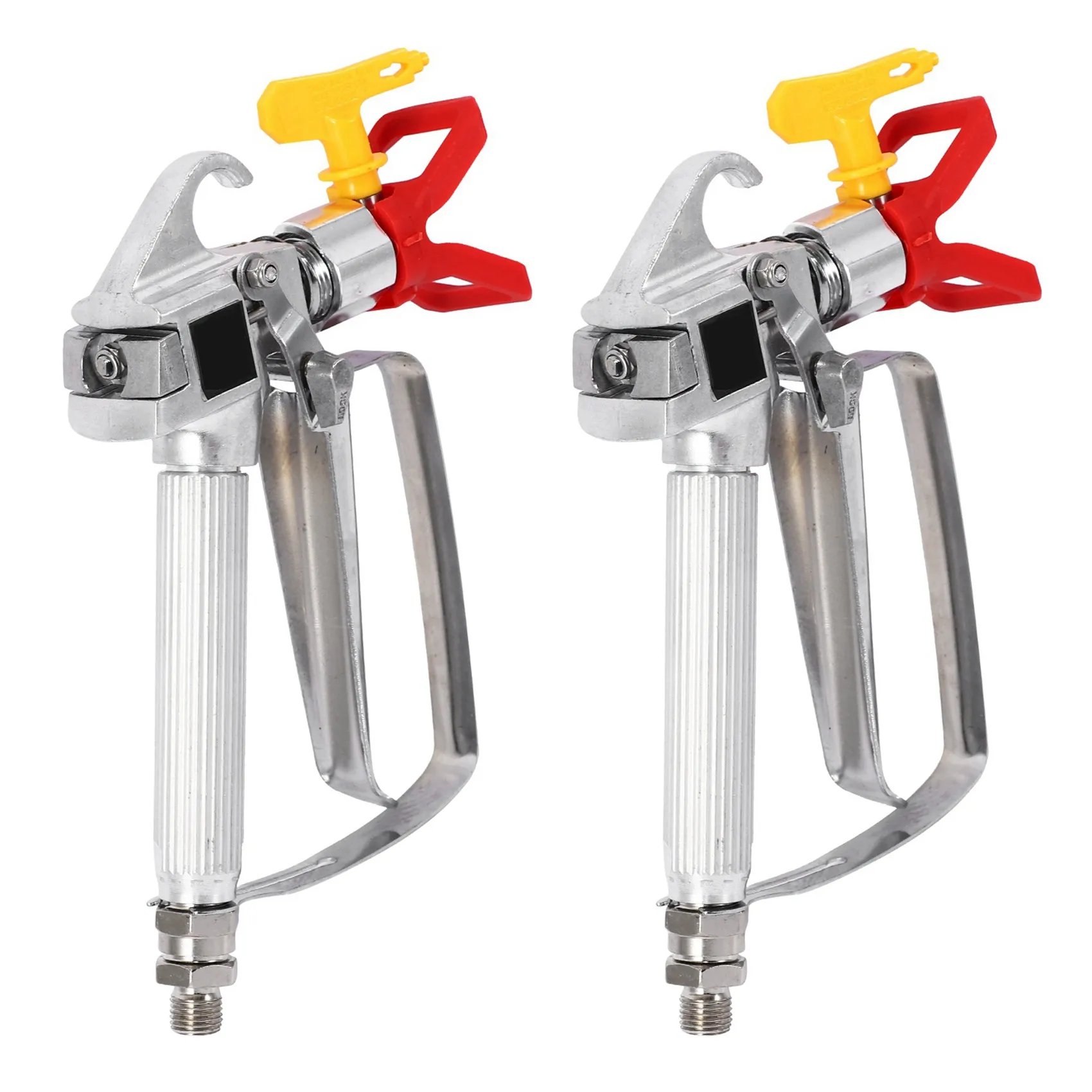 B59A 2X 3600 PSI High Pressure Airless Spray Gun Paint Gun Aluminum Spray Gun With 517 Spray Nozzle Seat Grille
B59A 2X 3600 PSI High Pressure Airless Spray Gun Paint Gun Aluminum Spray Gun With 517 Spray Nozzle Seat Grille