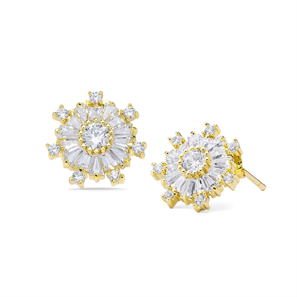 VANAXIN Sunburst Stud Earrings Sparkling Full Pave Cubic Zirconia 14K Gold Plated Statement Earrings for Women Party Jewelry
VANAXIN Sunburst Stud Earrings Sparkling Full Pave Cubic Zirconia 14K Gold Plated Statement Earrings for Women Party Jewelry