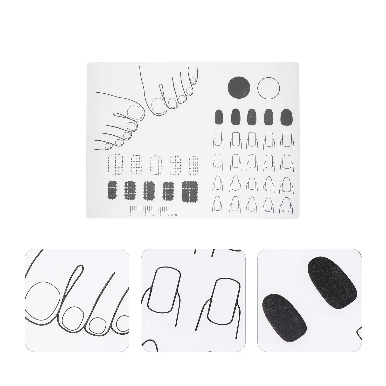 Professional Acrylic Nail Application Mat Smooth Silicone Surface for Practicing Zone Technique and Artistic Creations
Professional Acrylic Nail Application Mat Smooth Silicone Surface for Practicing Zone Technique and Artistic Creations