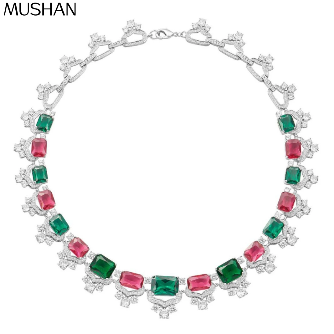 MS Luxury Jewelry Interval Diamond Necklace 925 Silver Contrast Color Collocation Luxury Senior Sense Evening Collarbone Chain
MS Luxury Jewelry Interval Diamond Necklace 925 Silver Contrast Color Collocation Luxury Senior Sense Evening Collarbone Chain