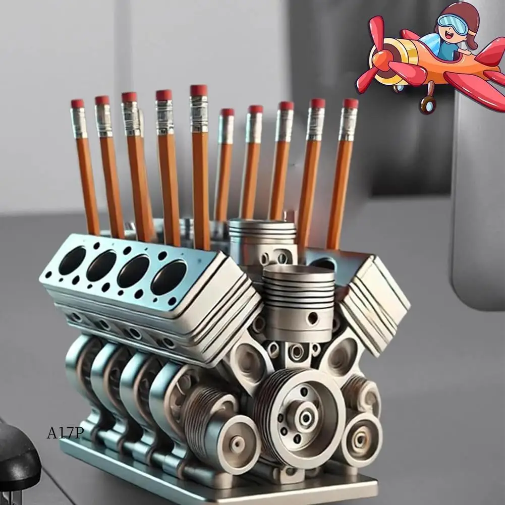 AP-Pen Holder With V-8 Engine V-8 Engine Pen Holder For Desk Vx 6 Engine Pencil Hold For Men Boy Office Accessories A
AP-Pen Holder With V-8 Engine V-8 Engine Pen Holder For Desk Vx 6 Engine Pencil Hold For Men Boy Office Accessories A