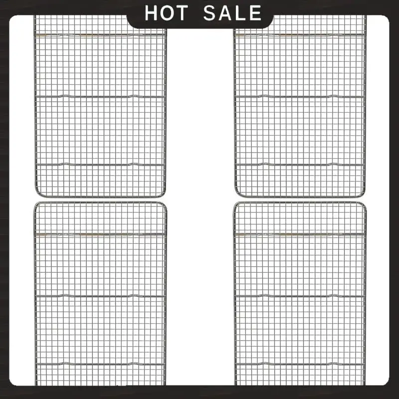 24-часовая доставка, 4-кратная охлаждающая стойка и подставка для выпечки, подходит для четверти листа, нержавеющая сталь, проволочные стойки для выпечки печенья, бекона 39 х 2
24-часовая доставка, 4-кратная охлаждающая стойка и подставка для выпечки, подходит для четверти листа, нержавеющая сталь, проволочные стойки для выпечки печенья, бекона 39 х 2
