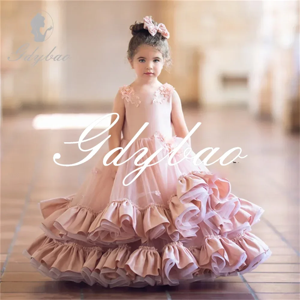 Simone Princess Flower O Neck Sleeveless Formal Classic Flower Girl Dress Long Ball Floor Length First Communion Gown Customized
Simone Princess Flower O Neck Sleeveless Formal Classic Flower Girl Dress Long Ball Floor Length First Communion Gown Customized