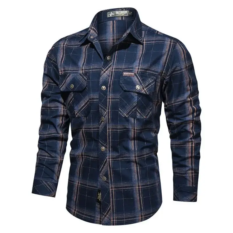 Men's Plaid Casual Shirts Military Outdoor Loose Fit Multicolor Autumn Thickened Fleece Nine-Quarter Sleeve Collar
Men's Plaid Casual Shirts Military Outdoor Loose Fit Multicolor Autumn Thickened Fleece Nine-Quarter Sleeve Collar