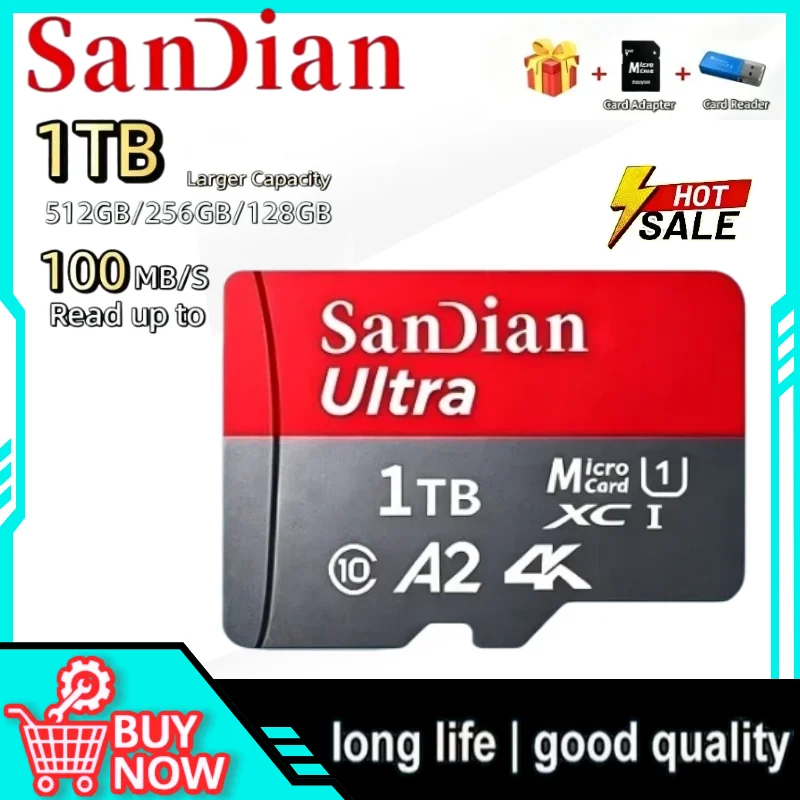 2026 New Original High Speed Memory Card 128GB 256GB Class 10 Micro TF SD Card 1TB SD Memory Card For Camera Phones tablets
2026 New Original High Speed Memory Card 128GB 256GB Class 10 Micro TF SD Card 1TB SD Memory Card For Camera Phones tablets