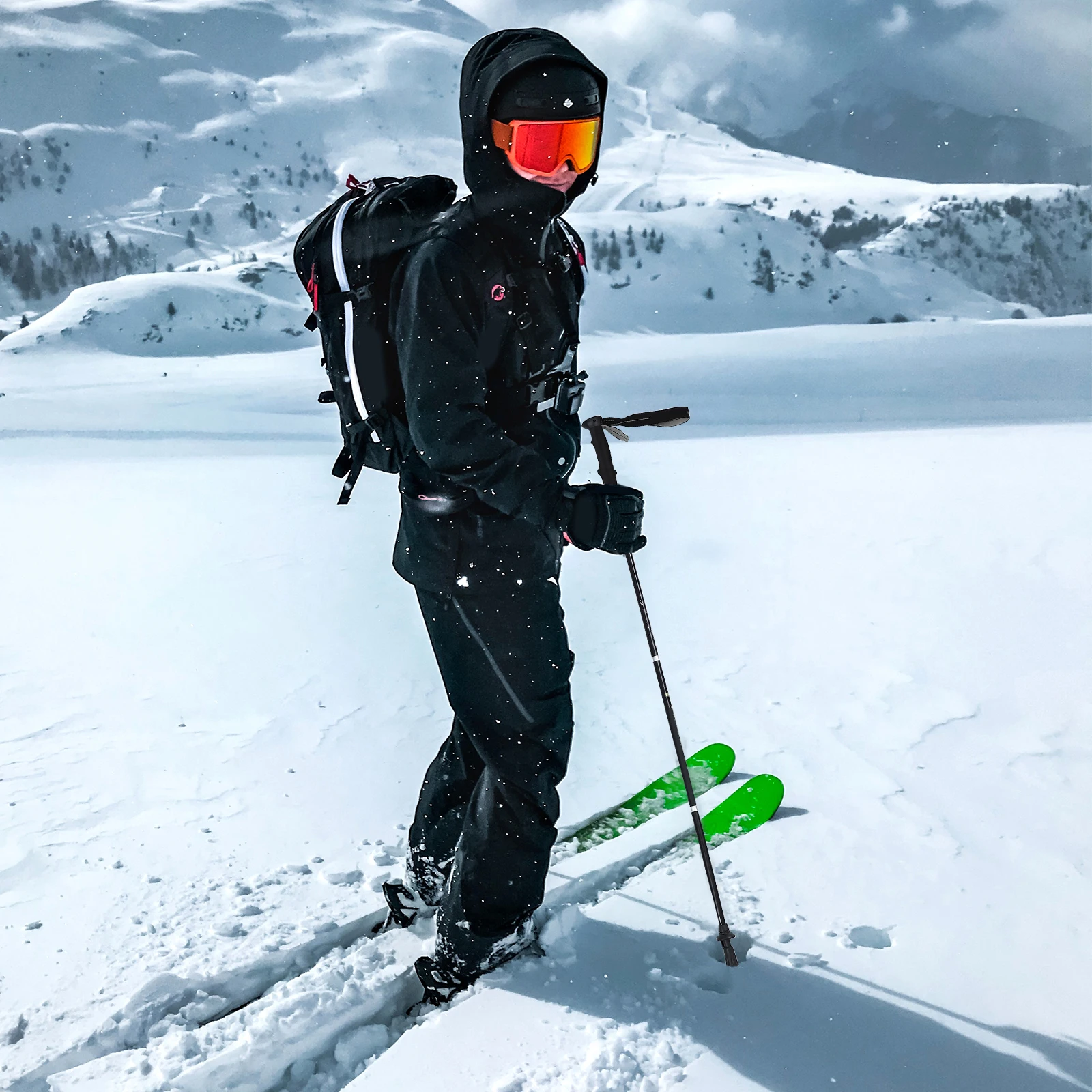 Aluminum Alloy Trekking Pole Walking Stick Adjustable Telescopic Black Alpenstock. Outdoor
Aluminum Alloy Trekking Pole Walking Stick Adjustable Telescopic Black Alpenstock. Outdoor