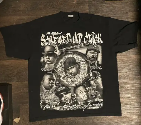 Screwed Up Click Texas DJ Screw Pimp C Memorial Y2K Rap Bootleg Shirt