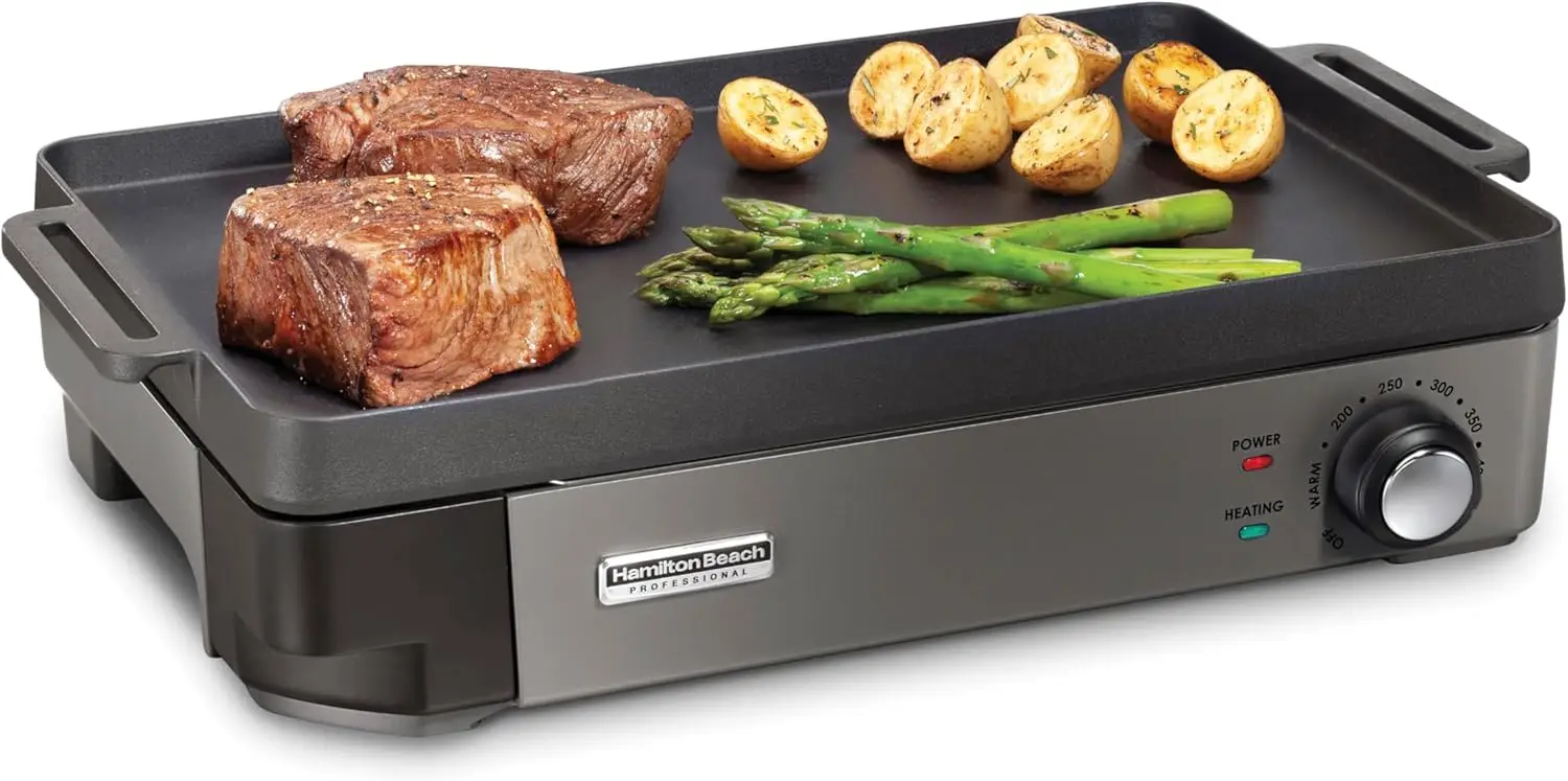 Cast Iron Indoor Electric Grill Griddle 10 x 16 Preseasoned Cooking Surface Adjustable Temperature up to 450 F Black 38560
Cast Iron Indoor Electric Grill Griddle 10 x 16 Preseasoned Cooking Surface Adjustable Temperature up to 450 F Black 38560