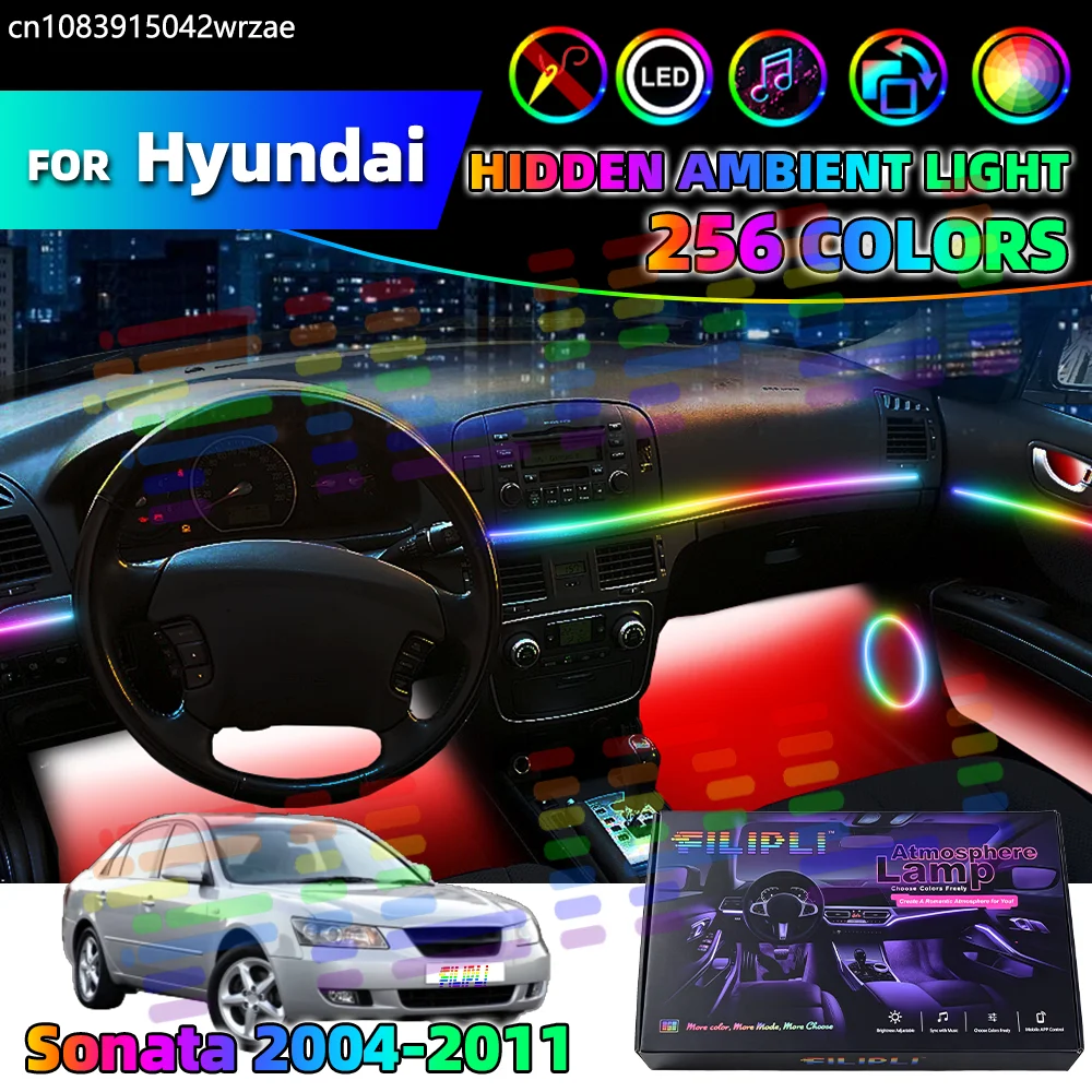 Ambient Lamps For Hyundai Sonata 2004-2011 Years Car Acrylic Lights Auto Interior Colorful Atmosphere Lights Strip APP Control
Ambient Lamps For Hyundai Sonata 2004-2011 Years Car Acrylic Lights Auto Interior Colorful Atmosphere Lights Strip APP Control