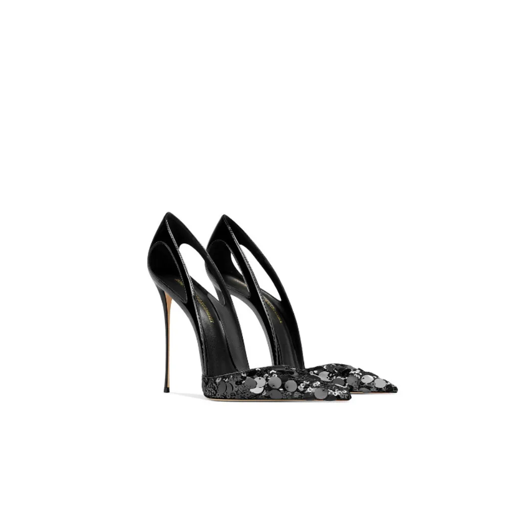 Women Black Sequined Pointed Toe Thin Heel Closed Toe High Heels New Spring Fashion Elegant Design Dress Pumps
Women Black Sequined Pointed Toe Thin Heel Closed Toe High Heels New Spring Fashion Elegant Design Dress Pumps