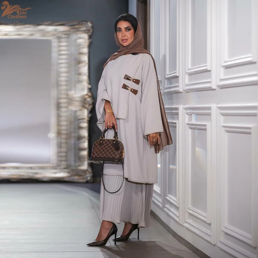 Uni Dubai Fashion Splice Абая пуловер с длинными рукавами мусульманские элегантные плиссированные платья по подолу
Uni Dubai Fashion Splice Абая пуловер с длинными рукавами мусульманские элегантные плиссированные платья по подолу