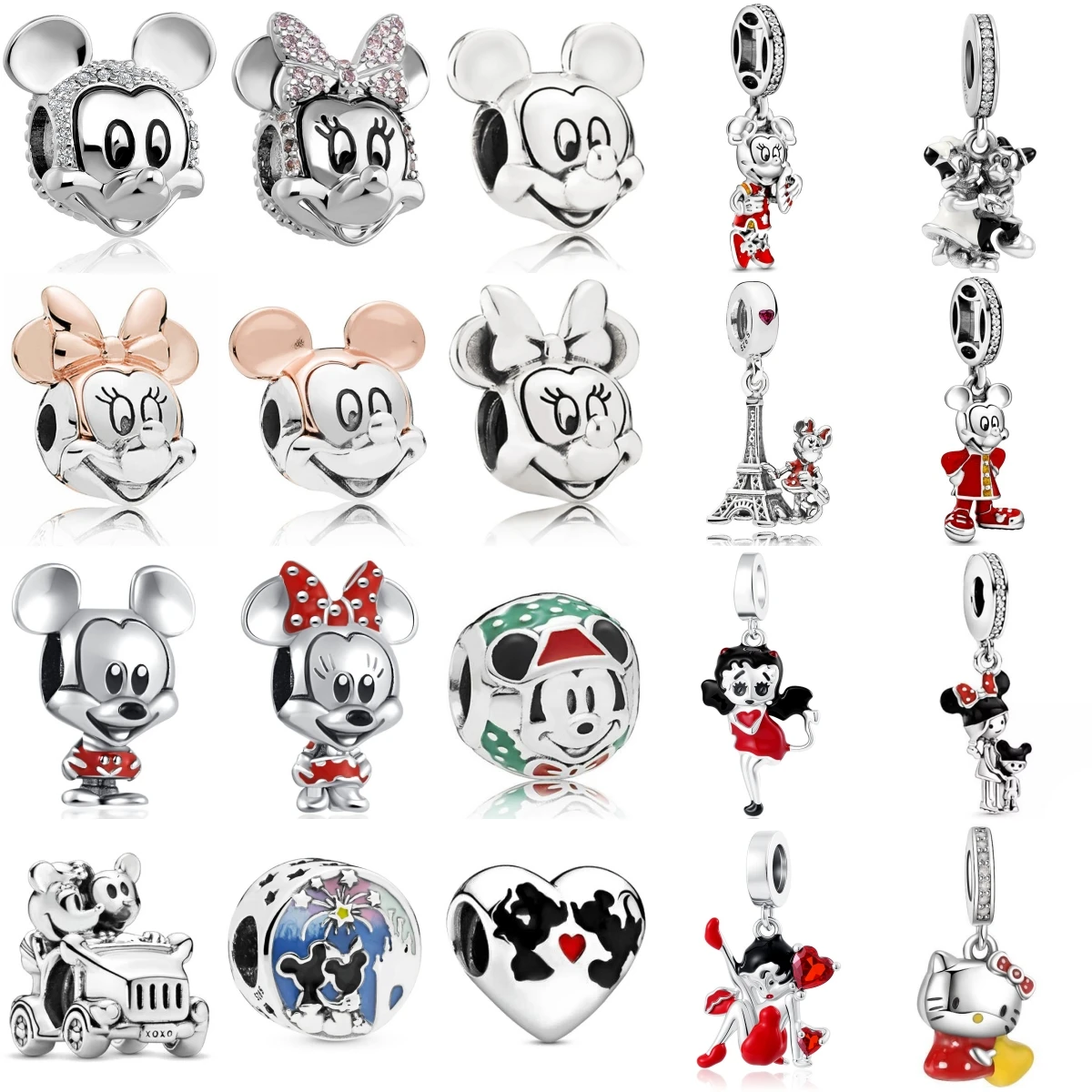 New 925 Silver Miniso Disney Mickey Iron Tower Fashion Pendant Suitable for European Original Bracelet DIY Exquisite Jewelry
New 925 Silver Miniso Disney Mickey Iron Tower Fashion Pendant Suitable for European Original Bracelet DIY Exquisite Jewelry