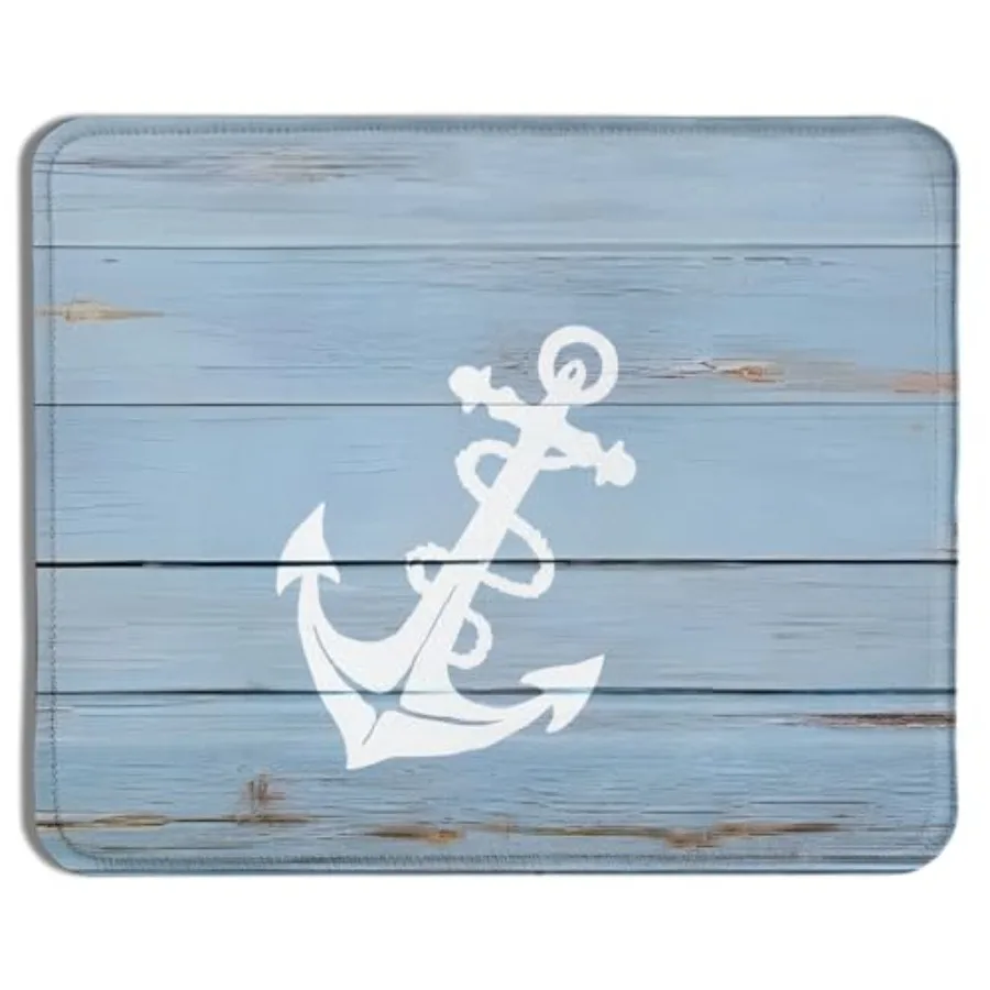 Nautical Anchor Mouse Pad, Rustic Blue Coastal Nautical Marine Beach Mousepads for Wireless Mouse Computers Laptop Desk Accesso
Nautical Anchor Mouse Pad, Rustic Blue Coastal Nautical Marine Beach Mousepads for Wireless Mouse Computers Laptop Desk Accesso