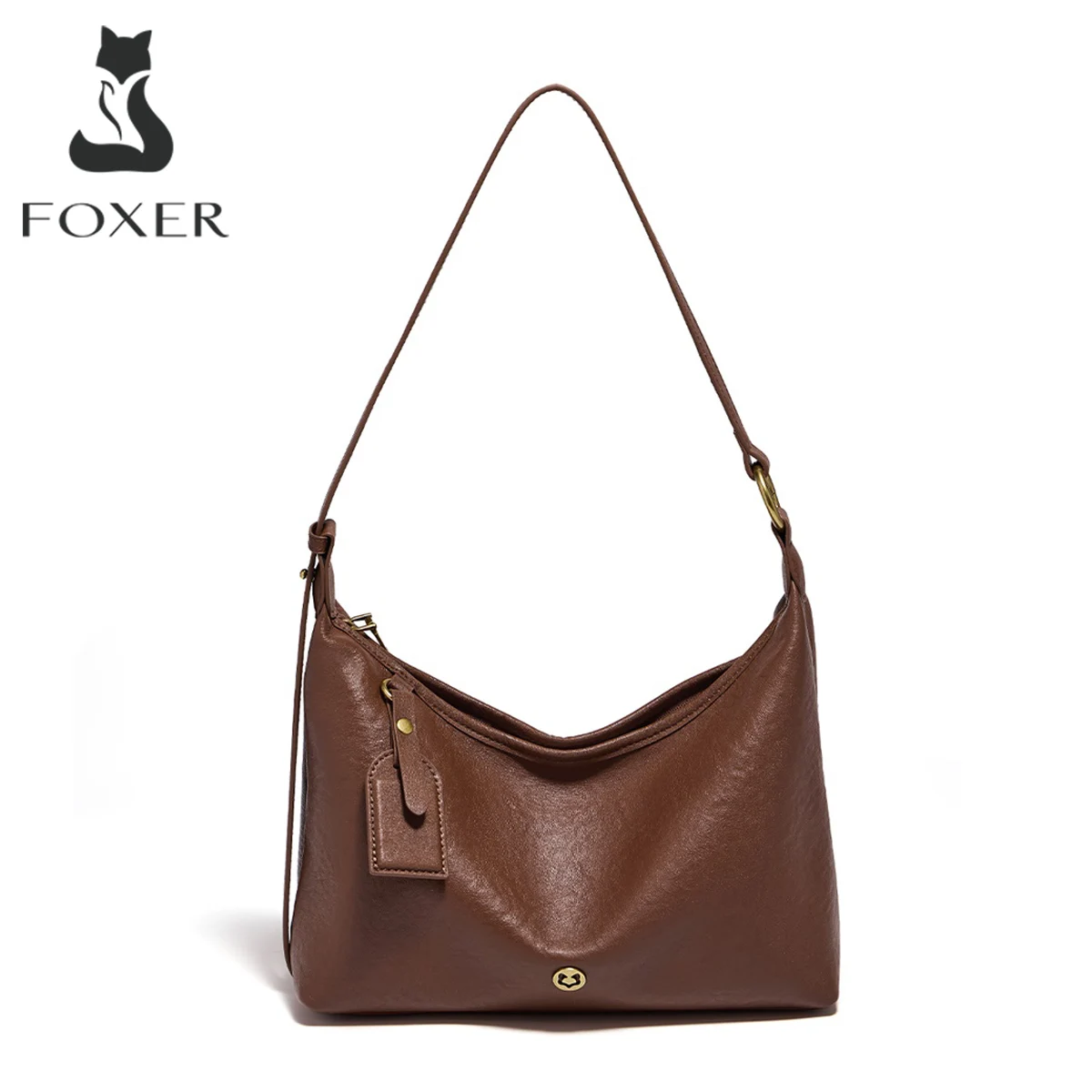 Сумка-хобо FOXER из натуральной кожи, женская винтажная сумка через плечо, большая вместительная сумка из мягкой кожи, женская сумка на плечо для повседневного использования
Сумка-хобо FOXER из натуральной кожи, женская винтажная сумка через плечо, большая вместительная сумка из мягкой кожи, женская сумка на плечо для повседневного использования