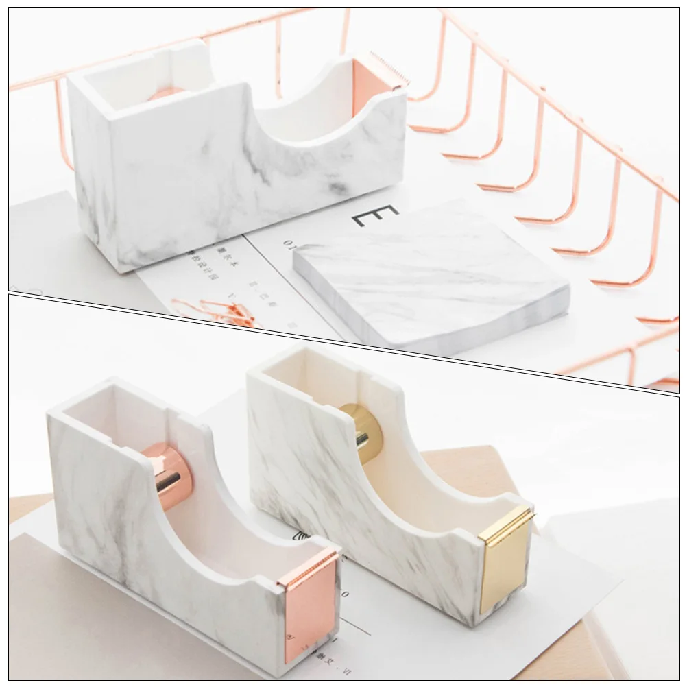 Marble Tape Rose Gold ABS Plastic Desk ganizer Adhesive Dispenser Office School Supplies Sticker Holder Craft Tool
Marble Tape Rose Gold ABS Plastic Desk ganizer Adhesive Dispenser Office School Supplies Sticker Holder Craft Tool