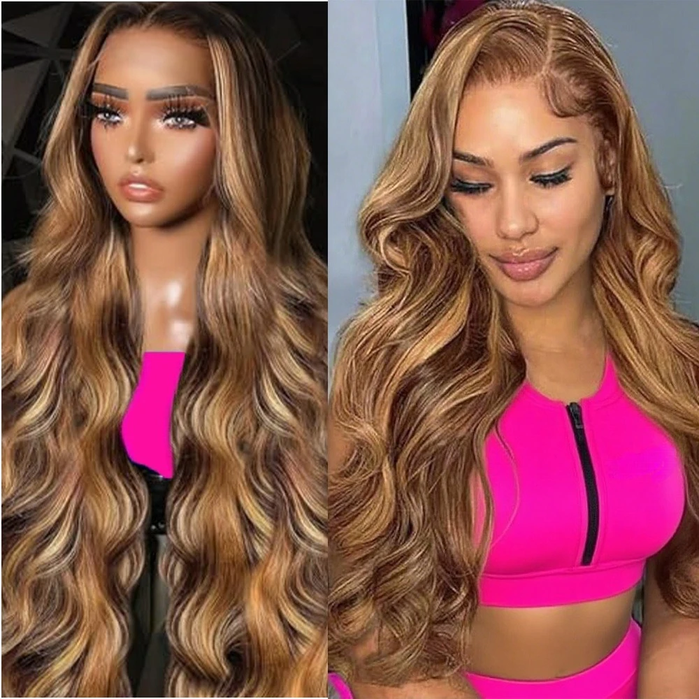 13x6 Highlight Lace Front Wig Human Hair Pre Plucked 13x4 Body Wave Frontal Wig 220 Density 4/27 Honey Blonde Lace Front Wig
13x6 Highlight Lace Front Wig Human Hair Pre Plucked 13x4 Body Wave Frontal Wig 220 Density 4/27 Honey Blonde Lace Front Wig