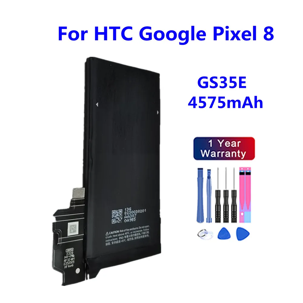 GS35E 4575mAh For HTC Pixel8 Mobile Phone Replacement Battery For Google Pixel 8 Batteries+ Free Tools
GS35E 4575mAh For HTC Pixel8 Mobile Phone Replacement Battery For Google Pixel 8 Batteries+ Free Tools