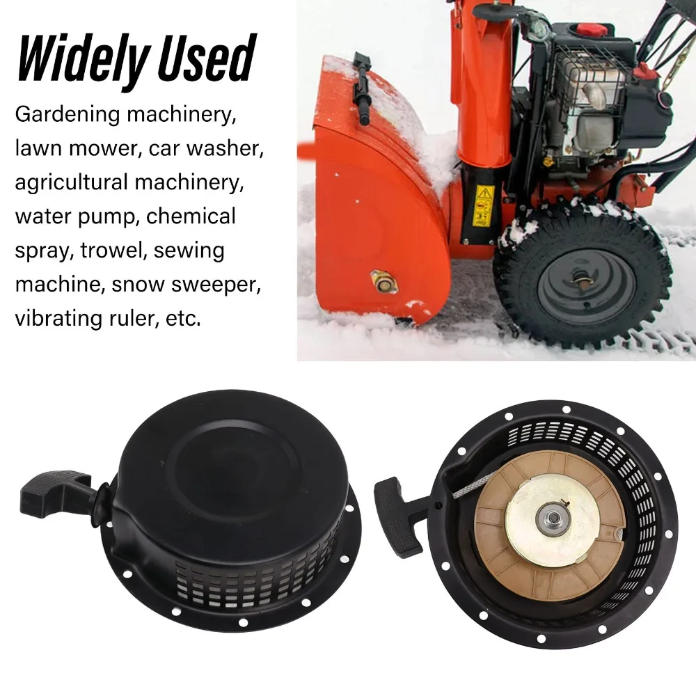 Universal Pull Start Starter Iron Black Pull Start Assembly Air Cooled Easy to Install for 178F Air Cooled Engine Generator
Universal Pull Start Starter Iron Black Pull Start Assembly Air Cooled Easy to Install for 178F Air Cooled Engine Generator
