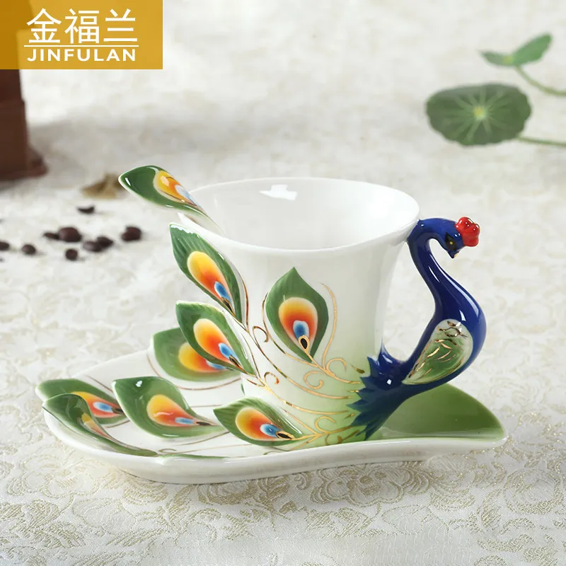 Enamel ceramic coffee cup set with high aesthetic design for afternoon tea
Enamel ceramic coffee cup set with high aesthetic design for afternoon tea