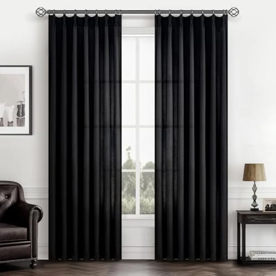 Viral Sheer Curtains 84 Inch Long for Living Room 2 Panels Set, Modern Pinch Pleat Textured Bedroom Curtain Light Filtering Pri
Viral Sheer Curtains 84 Inch Long for Living Room 2 Panels Set, Modern Pinch Pleat Textured Bedroom Curtain Light Filtering Pri