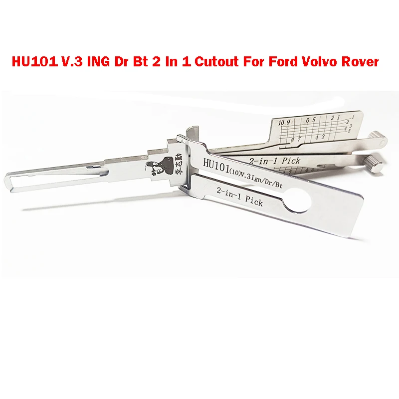 New Version Original Lishi Mr LI's Tools HU101 V.3 ING Dr Bt 2 in 1 Cutout for Ford Volvo Rover Car Lock Pick Locksmiths Tool
New Version Original Lishi Mr LI's Tools HU101 V.3 ING Dr Bt 2 in 1 Cutout for Ford Volvo Rover Car Lock Pick Locksmiths Tool