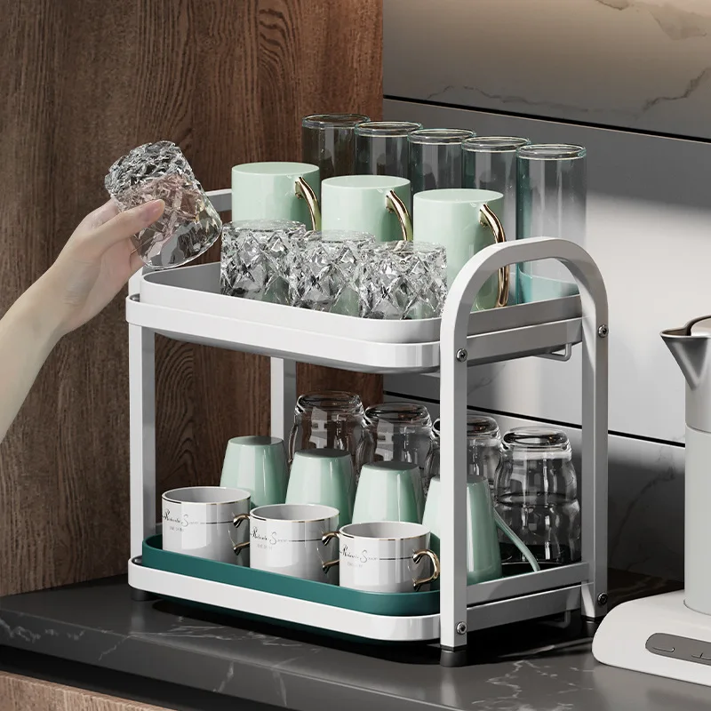Durable Multifunctional living room drain cup holder, desktop dust-proof storage rack, double-layer drying cup with water tray
Durable Multifunctional living room drain cup holder, desktop dust-proof storage rack, double-layer drying cup with water tray