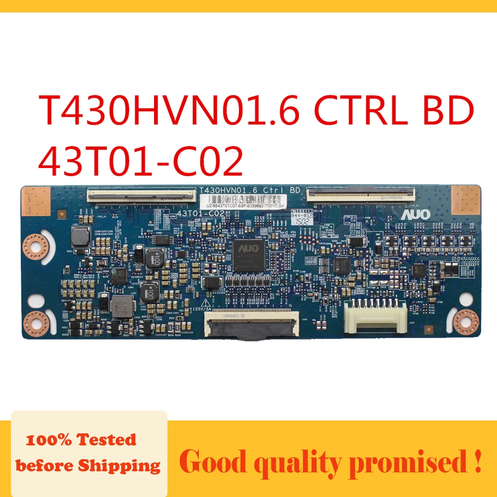 Tcon Board T430HVN01.6 CTRL BD 43T01-C02 for TV UN43J5200AF LCD Controller Board Unit T430HVN01.6 43T01-C02 Free Shipping
Tcon Board T430HVN01.6 CTRL BD 43T01-C02 for TV UN43J5200AF LCD Controller Board Unit T430HVN01.6 43T01-C02 Free Shipping