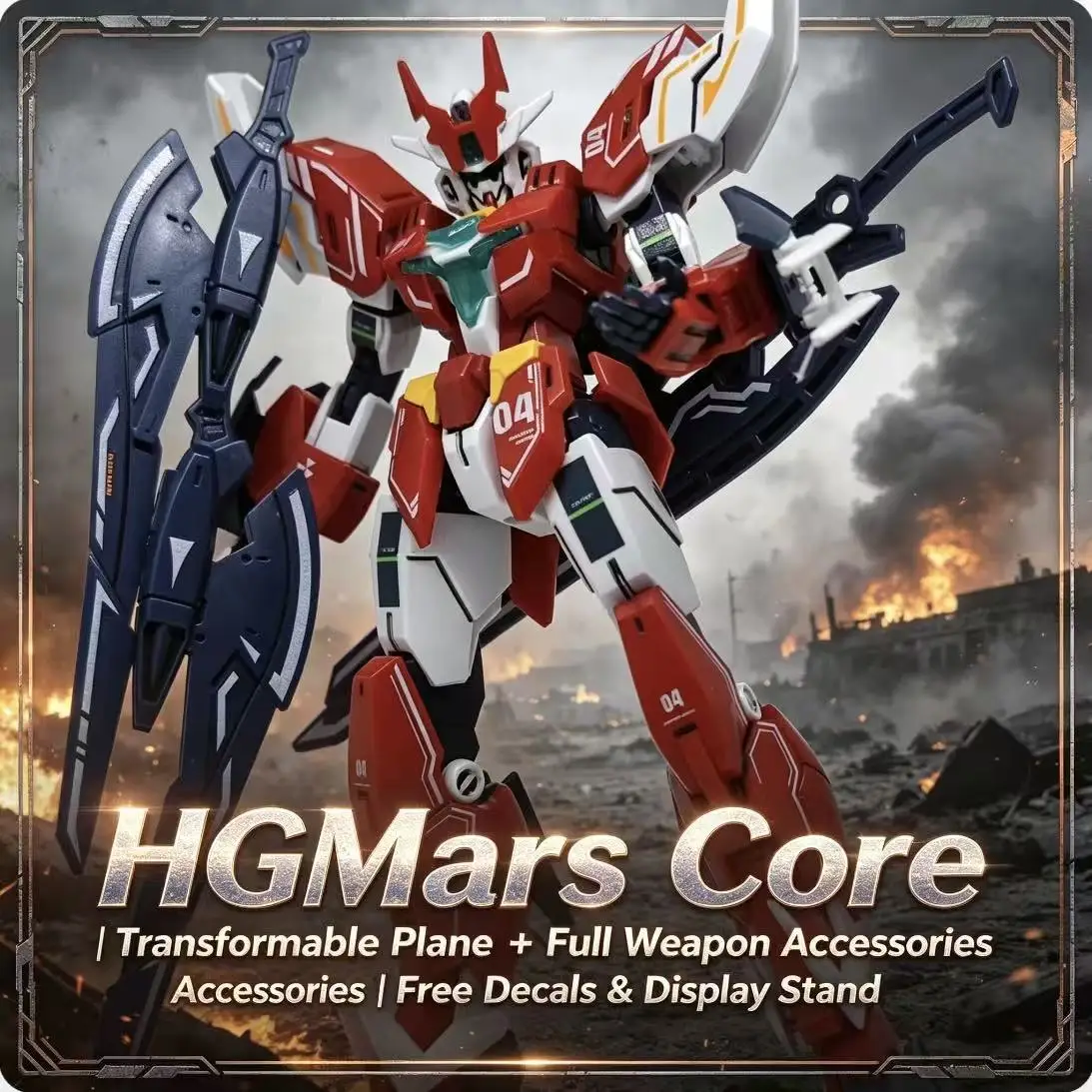 008A HG 1/144 Mars Core Warrior Transformable Aircraft Mecha with Accessories, Assembly Model Toy & Gift for Boys
008A HG 1/144 Mars Core Warrior Transformable Aircraft Mecha with Accessories, Assembly Model Toy & Gift for Boys