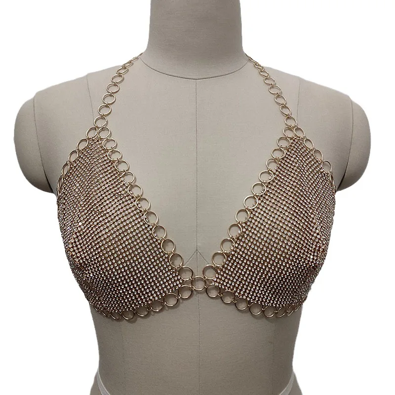 Metal Silver Gold Rhinestone Bra Tops for Women Night Club Costume Dance Show Breast Body Chain Summer Beach Party Bra Top Chain
Metal Silver Gold Rhinestone Bra Tops for Women Night Club Costume Dance Show Breast Body Chain Summer Beach Party Bra Top Chain