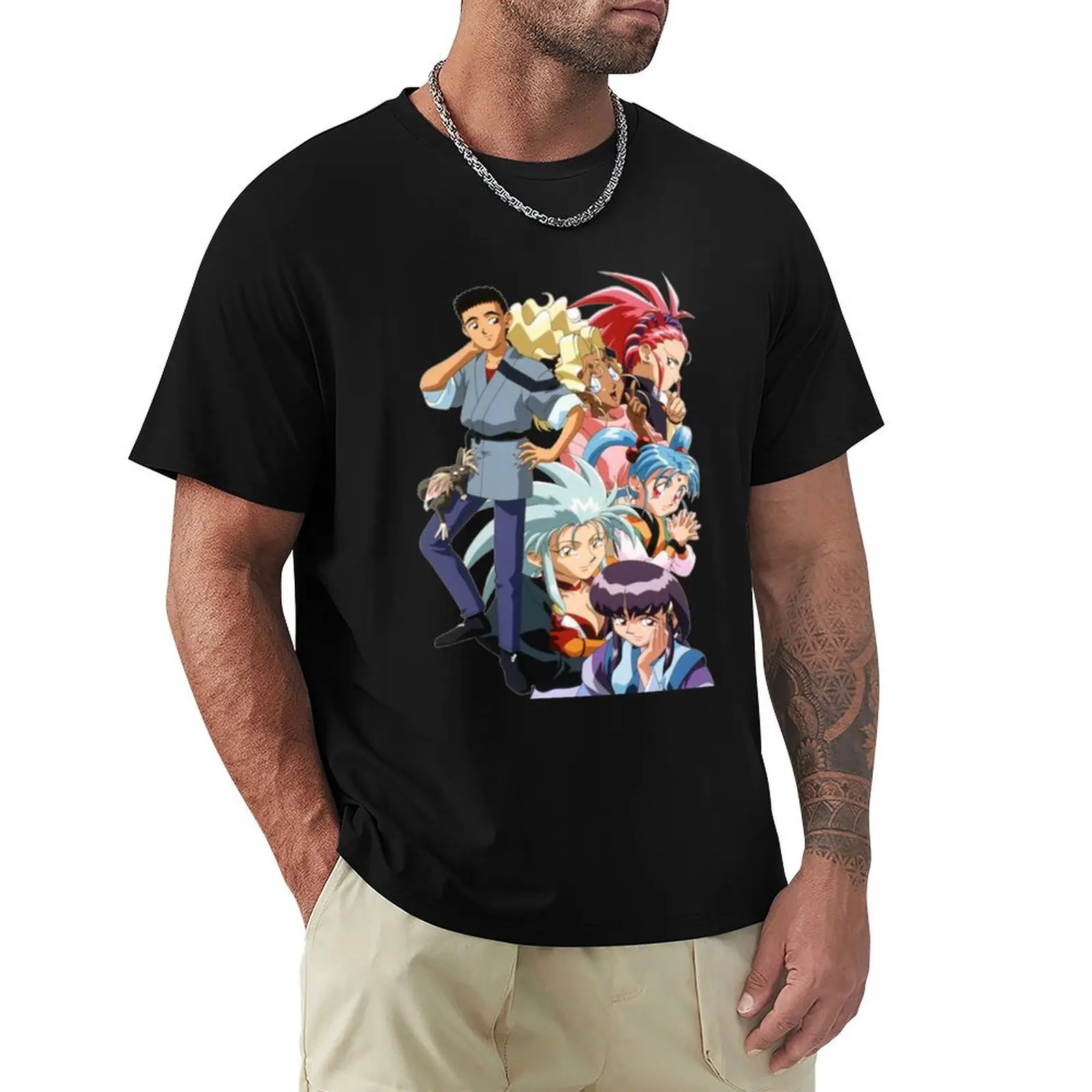 TENCHI MUYO! T-Shirt Work Wear Short Sleeve T-Shirt
TENCHI MUYO! T-Shirt Work Wear Short Sleeve T-Shirt