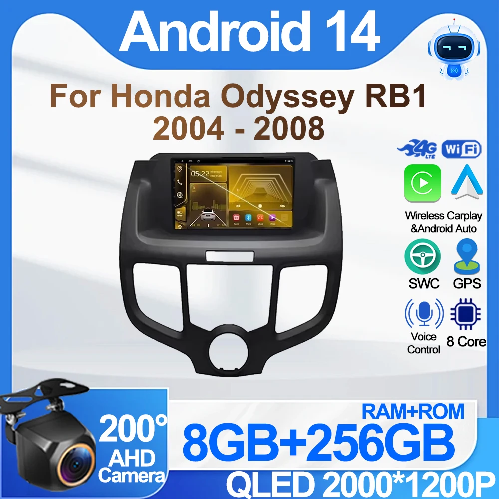 Android 14 For Honda Odyssey RB1 2004 - 2008 GPS Navigation Stereo Head Unit Multimedia Player 8 Core Wifi
Android 14 For Honda Odyssey RB1 2004 - 2008 GPS Navigation Stereo Head Unit Multimedia Player 8 Core Wifi