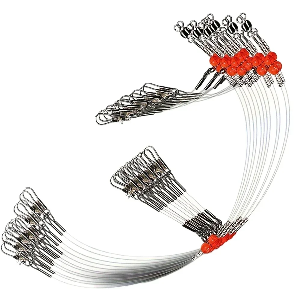 Anti-Bite Steel Fishing Line Steel Wire Leader With Swivel Snaps Leads Core Leash Fishing Leader Wire Fishing Accessories
Anti-Bite Steel Fishing Line Steel Wire Leader With Swivel Snaps Leads Core Leash Fishing Leader Wire Fishing Accessories
