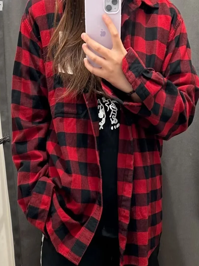 American Retro Plaid Long Sve irt Jaet Men's Casual Loose Collar Top Trendy Spring Youth Faion Stand Fit Button up
American Retro Plaid Long Sve irt Jaet Men's Casual Loose Collar Top Trendy Spring Youth Faion Stand Fit Button up