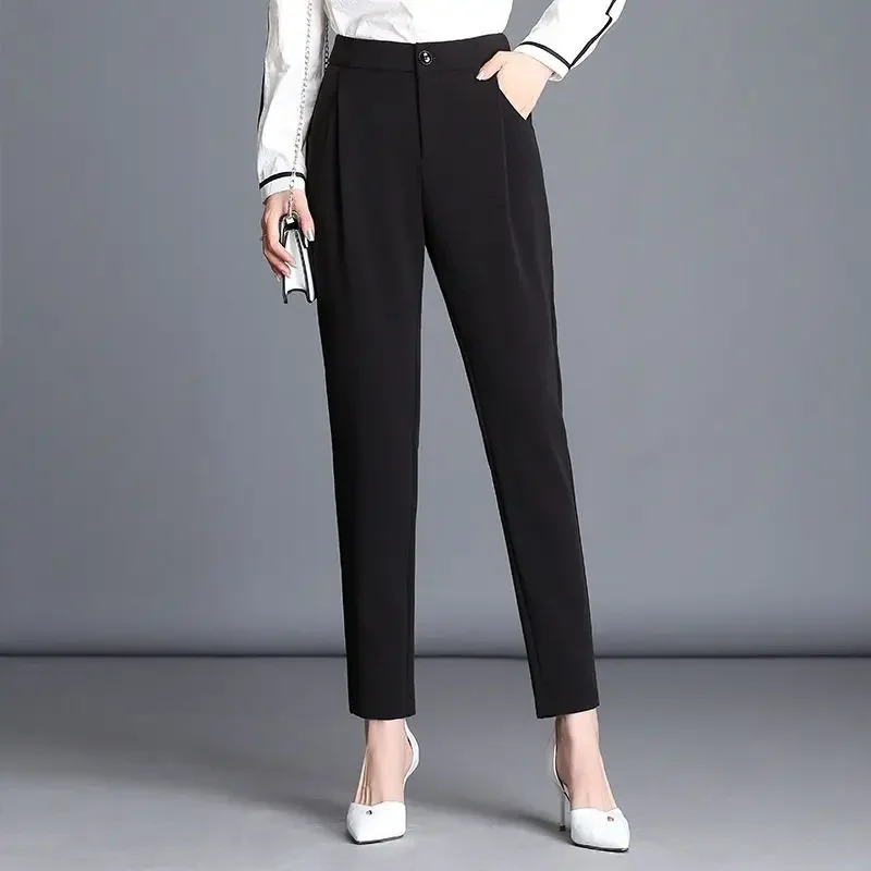 Women Pants Korean Style Spring Summer High Waist New Straight Slim Pockets Button Fashion Elegant Casual Trousers XT701
Women Pants Korean Style Spring Summer High Waist New Straight Slim Pockets Button Fashion Elegant Casual Trousers XT701