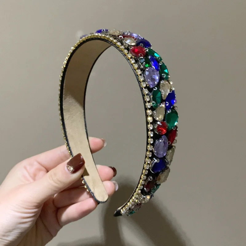 Baroque Sparkling Colorful Rhinestone Headband Hair Hoop Daily Pressed Hair Hairband Headwear Women Hair Accessories Hair Bands
Baroque Sparkling Colorful Rhinestone Headband Hair Hoop Daily Pressed Hair Hairband Headwear Women Hair Accessories Hair Bands