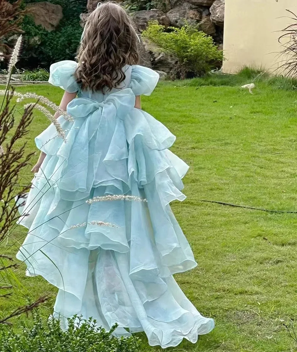Light Blue Flower Girl Dresses for Wedding Floral Tulle Princess Ball Gown High-Low Length Baby Girl Birthday Ball Gown
Light Blue Flower Girl Dresses for Wedding Floral Tulle Princess Ball Gown High-Low Length Baby Girl Birthday Ball Gown