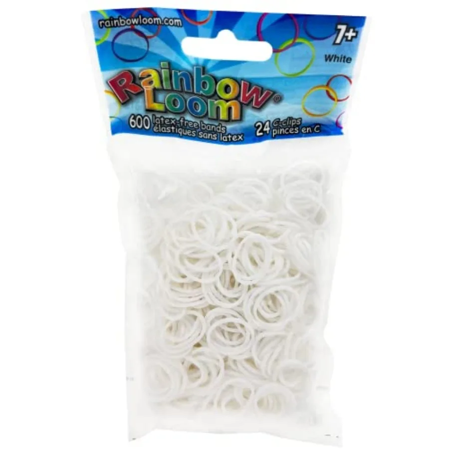 ® White Rubber Bands with 24 C-Clips 600 Count
® White Rubber Bands with 24 C-Clips 600 Count